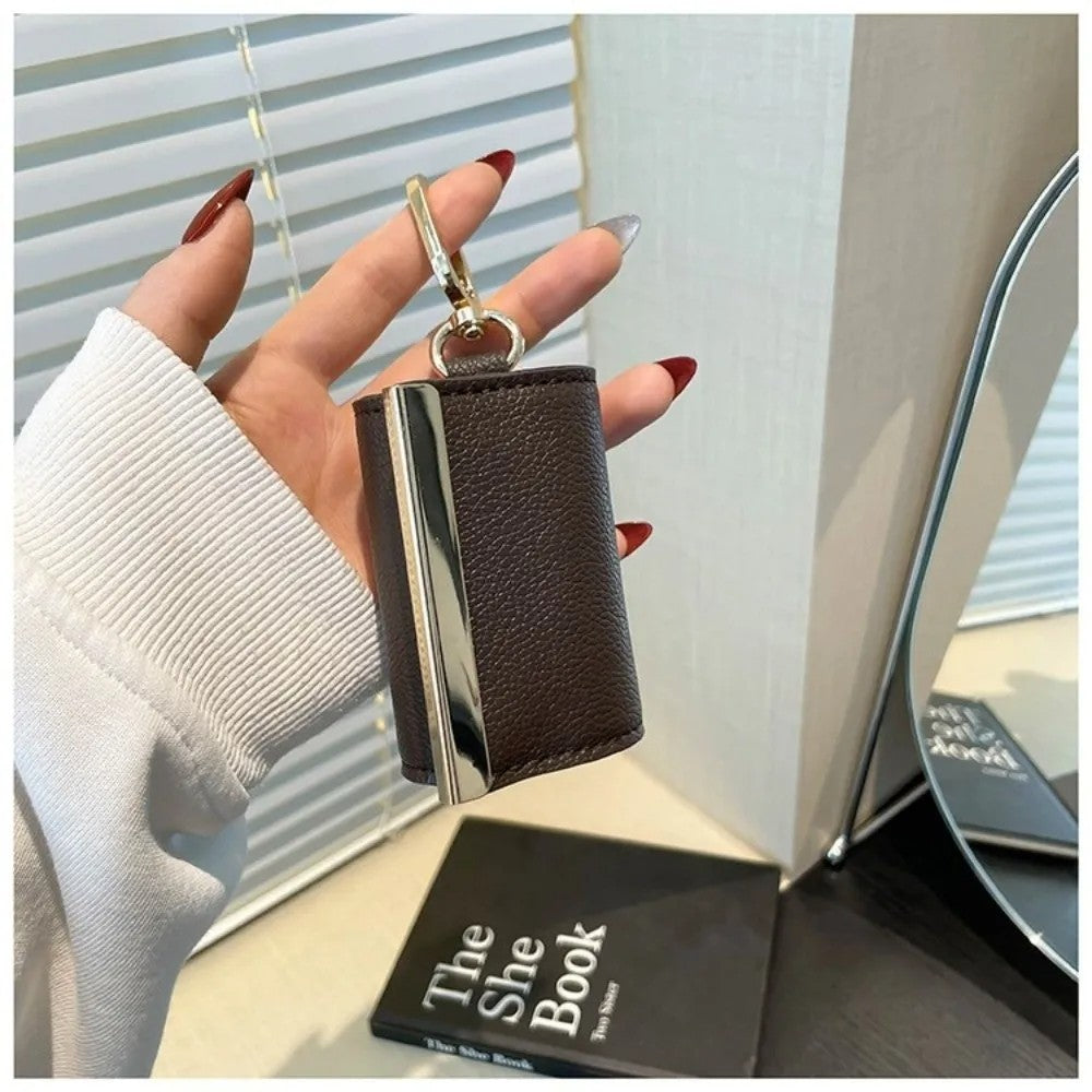 New Mini Keychain Tote Bag with Key Ring Expandable Supermarket Eco-Friendly Bag Reusable Foldable Handbag for Travel