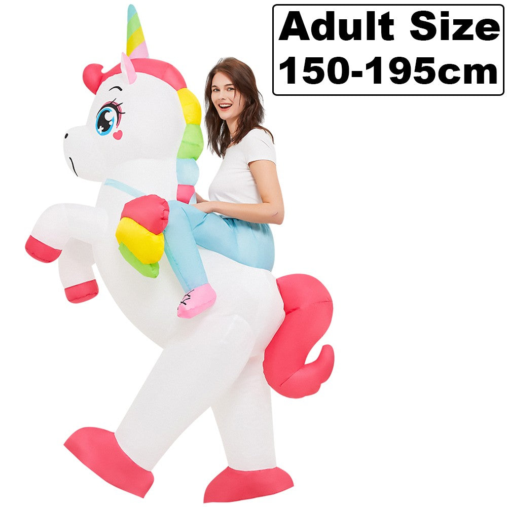 New Riding Animal Inflatable Costume Anime Suits Dress Mascot Purim Halloween Christmas Party Cosplay Costumes for Adult