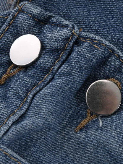 Calça Jeans Masculina Reta Larga Estilo Americano Vintage Macacão de Trabalho Casual