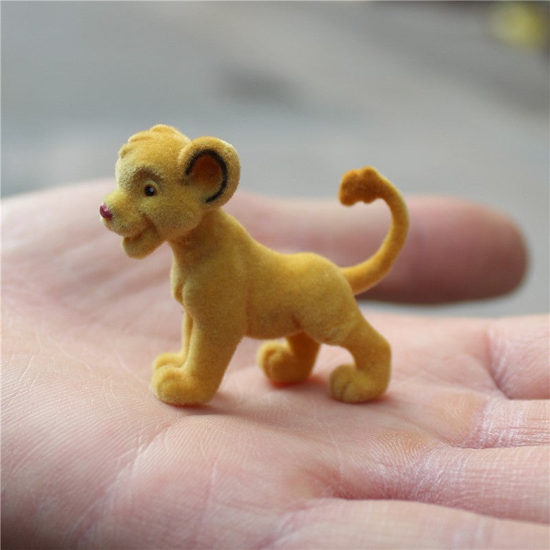 6 peças de 5cm de alta qualidade Disney O Rei Leão Simba flocagem simba coleção enfeites de figuras de ação
