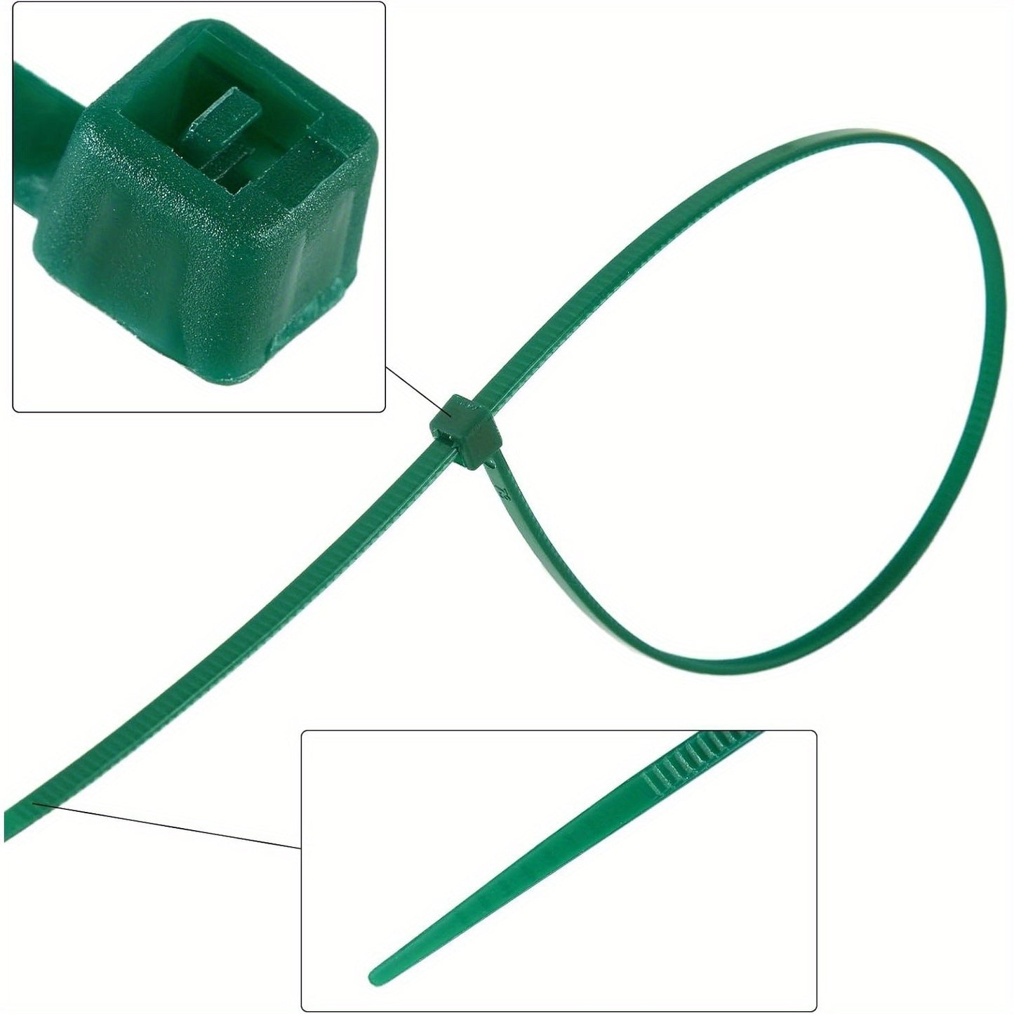 Reusable Adjustable Plastic Plant Cable Ties for Garden Vines, Trees, and Shrubs Support, Locking Nylon Zipper Organizer Tools