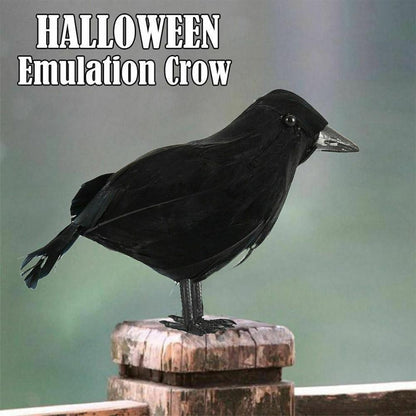 Simulação de Corvo Preto de Halloween Corvo Preto de Halloween Adereços de Corvo Simulação Pássaro Falso Festival Fantasma Decoração de Halloween Brinquedos Assustadores