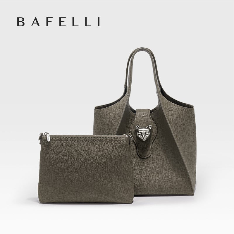BAFELLI 2025 WOMEN'S HANDBAG TOTE TRAVEL BAGS GENUINE LEATHER CASUAL FASHION LUXURY BRAND UNISEX PURSE BUSINESS STYLISH DESIGNER