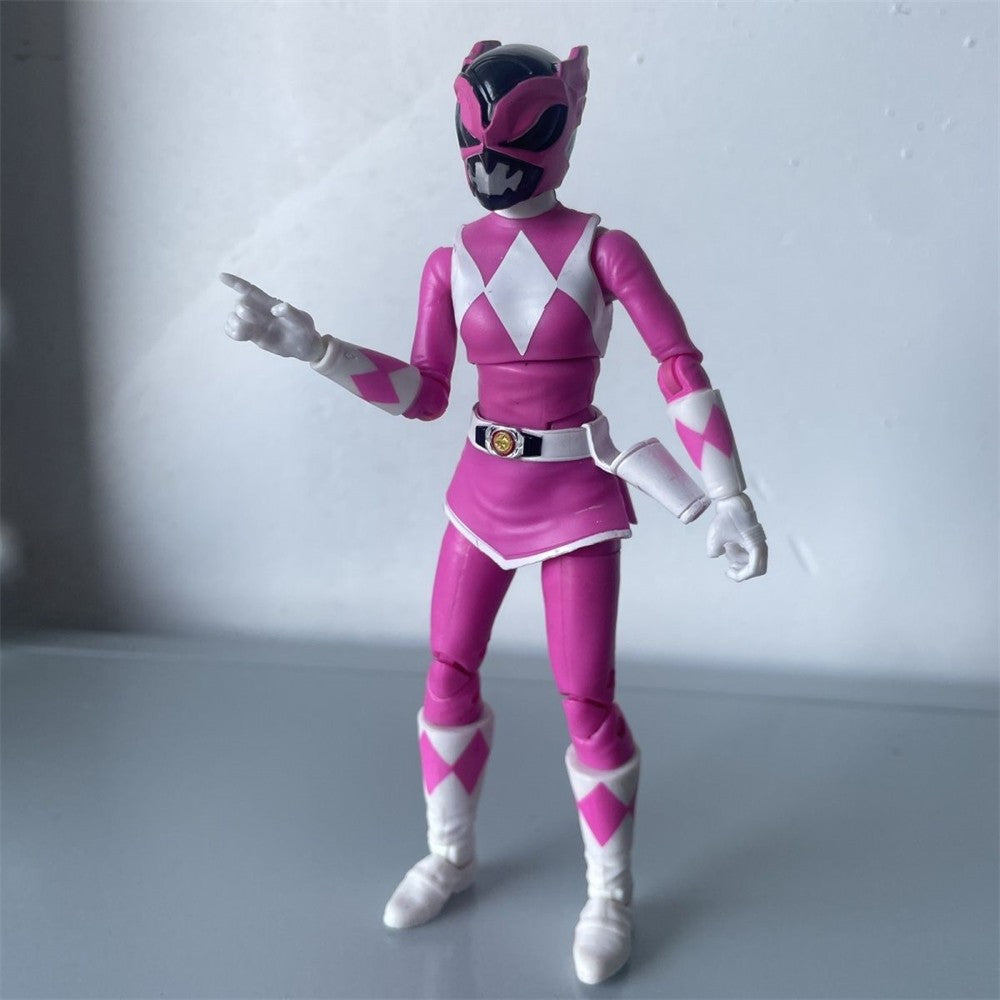 Hasbro Power Rangers Ranger Rosa 6 Polegadas Produto Genuíno A Granel Com Defeito Boneca Modelo Boneco de Ação Presente de Aniversário