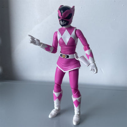 Hasbro Power Rangers Ranger Rosa 6 Polegadas Produto Genuíno A Granel Com Defeito Boneca Modelo Boneco de Ação Presente de Aniversário