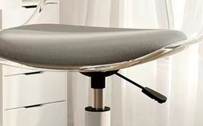 Rotating Computer Chair Dressing Transparent Plastics Elevated Move Rotating Chair Writing Desk Home Bedroom Desk Office Chair