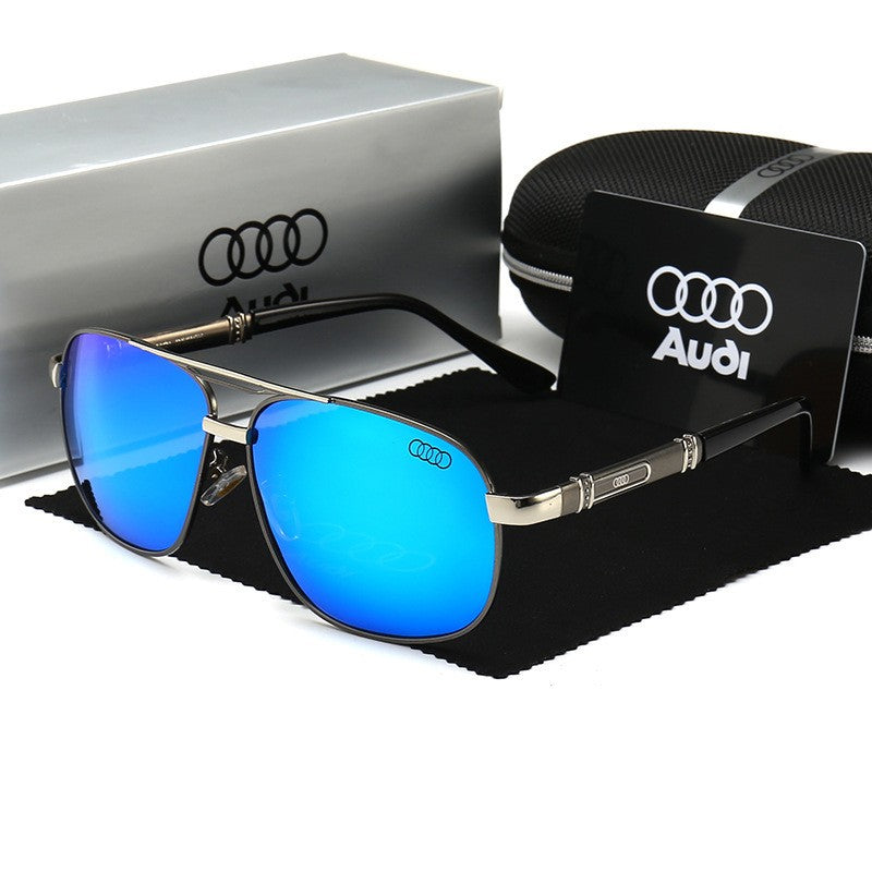 Óculos de Sol Audi Polarizados UV400 para Dirigir Masculino/Feminino Armação Quadrada Atacado Presente para Entusiastas de Automóveis