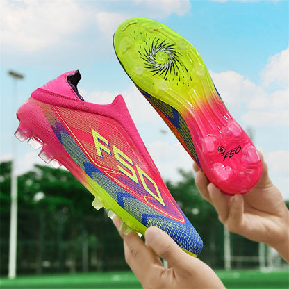 New Men Football Boots Non-Slip High-quality Soccer Shoes Grass Cleats High-top Futsal Sneakers Match Indoor Hot-selling Outdoor