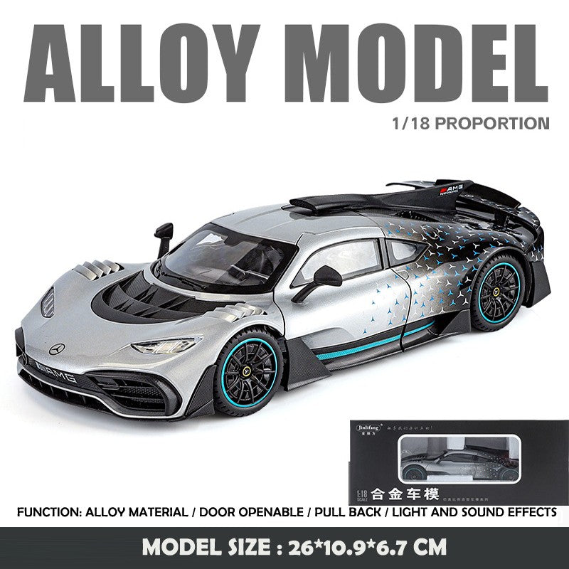 Simulation 1:18 Mercedes Benz AMG ONE Super Car Model Dieacst Toy Vehicle Collectibles Birthday Gifts Man Boy Miniature Voiture
