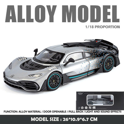 Simulation 1:18 Mercedes Benz AMG ONE Super Car Model Dieacst Toy Vehicle Collectibles Birthday Gifts Man Boy Miniature Voiture