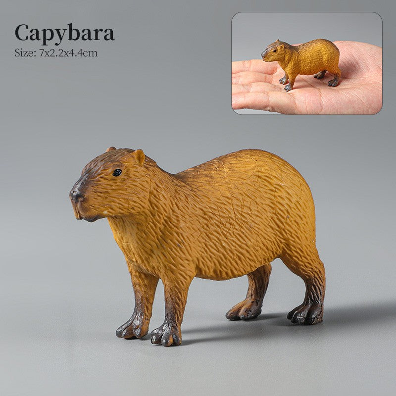 Conjunto de Brinquedos Montessori de Animais Selvagens - Leão Elefante Antílope Miniaturas de Animais Figuras de Ação Zoológico Presente Educacional para Crianças