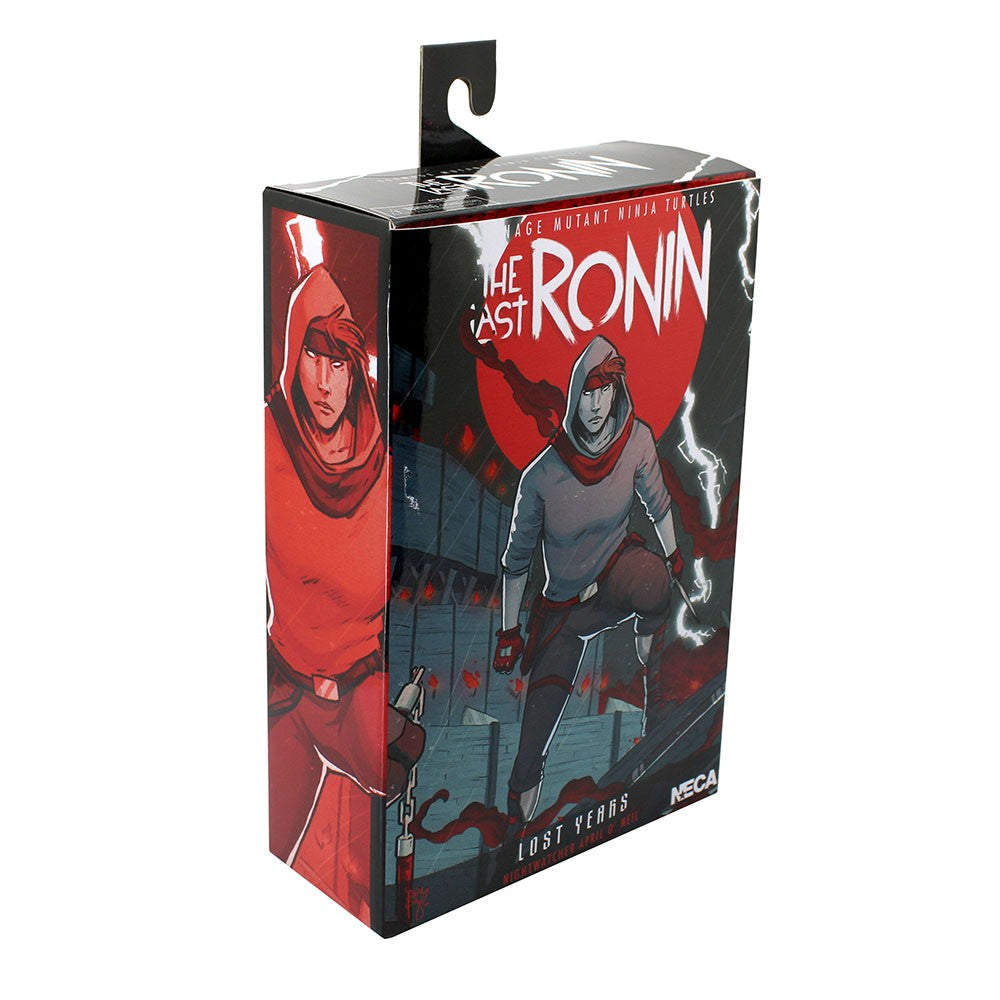 NECA 54408 TMNT The Last Ronin The Lost Years Ultimate April Nightwatcher Boneco de Ação de 7"