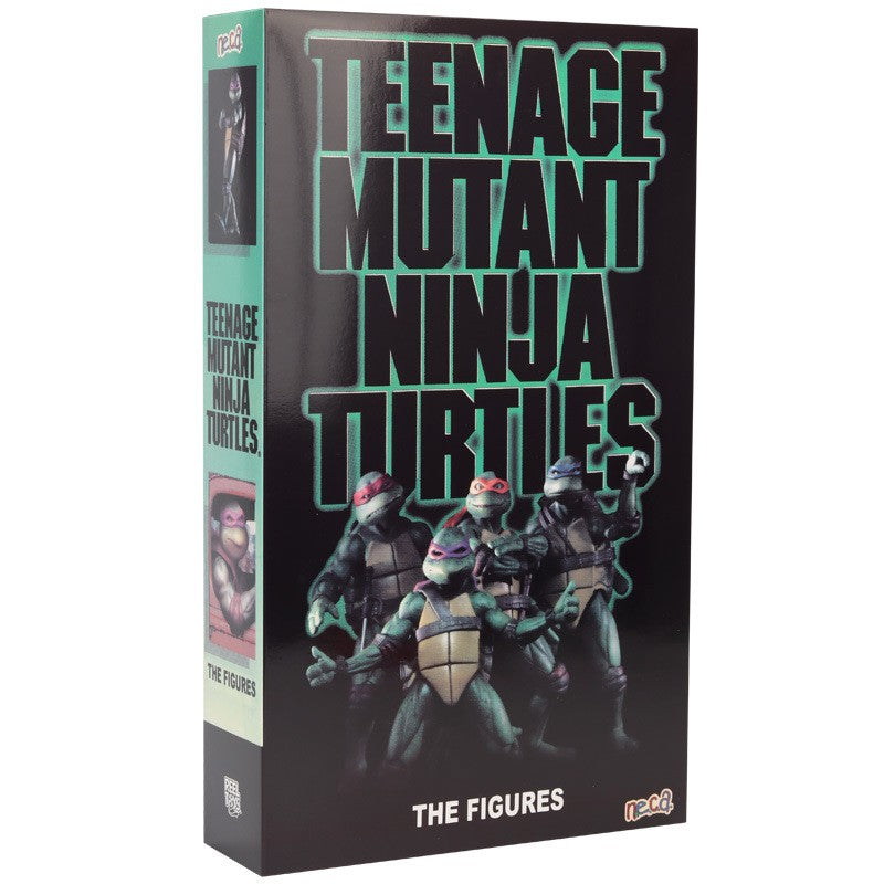 NECA 4 peças Boneco de Ação Tartarugas Ninja TMNT Edição Móvel Filmes Modelo Tartaruga Ninja Anime Infantil Para Presente de Boneca Brinquedo