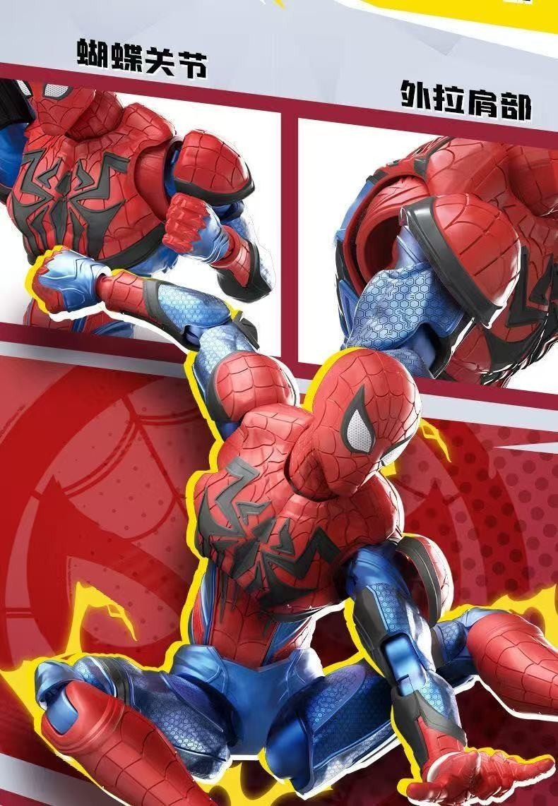 Novas Figuras de Ação de Anime Blokees Homem-Aranha Venom Marvel Rivals Champion Class Kit de Modelo Marvel Brinquedos de Presente de Figura de Ação Montável