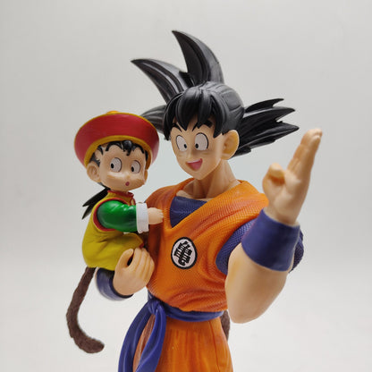 Boneco de ação de 30 cm de Songoku e Songohan (Pai e Filho) da Coleção Toys - Modelo de Boneco de Vinil para Presente e Decoração