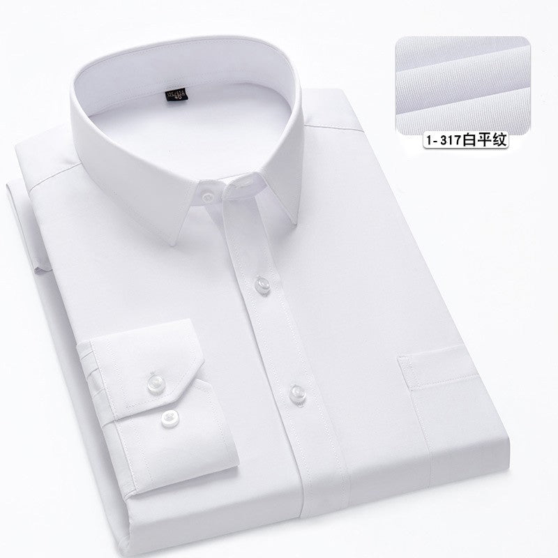 Plus Size 11XL 10XL 9XL New Men's Social Shirt Long Sleeve Slim Fit Business Classic Basic White Formal Dress Shirts Man Clothes