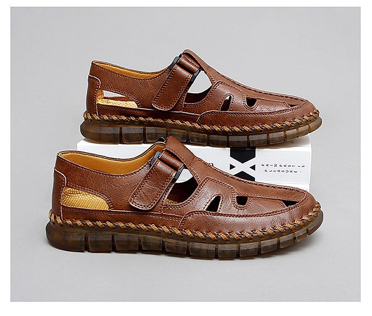 Handmade Men's Shoes Outdoor Shoe Men Casual Men Shoes Breathable Suede Leather Shoe Anti-Skid Walking Shoe Hot Sale Footwear