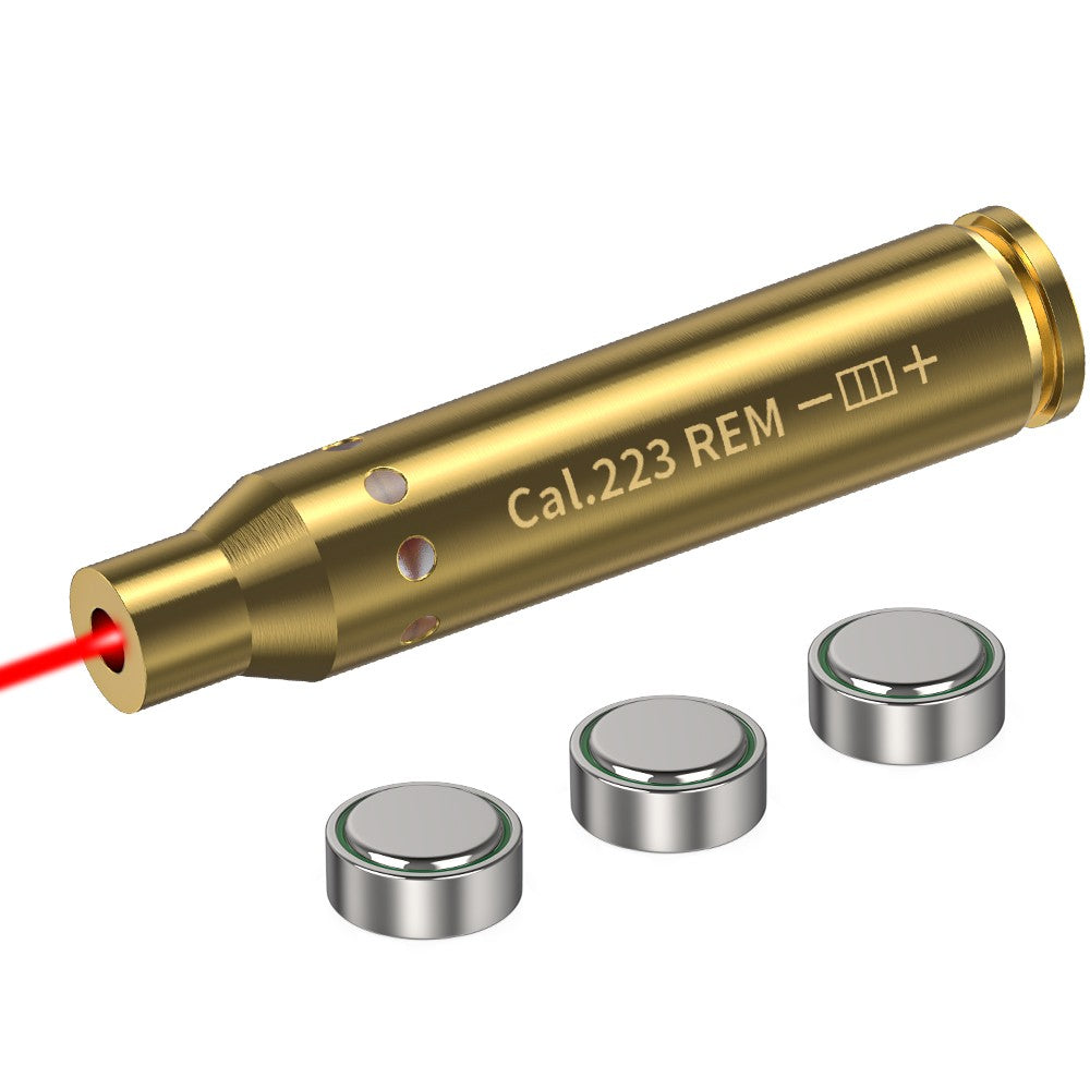 223REM Optics Cartucho Ponto Vermelho Laser Boresight Latão Calibrador Para Pistola Rifle Escopo Acessórios de Caça 6 Bater