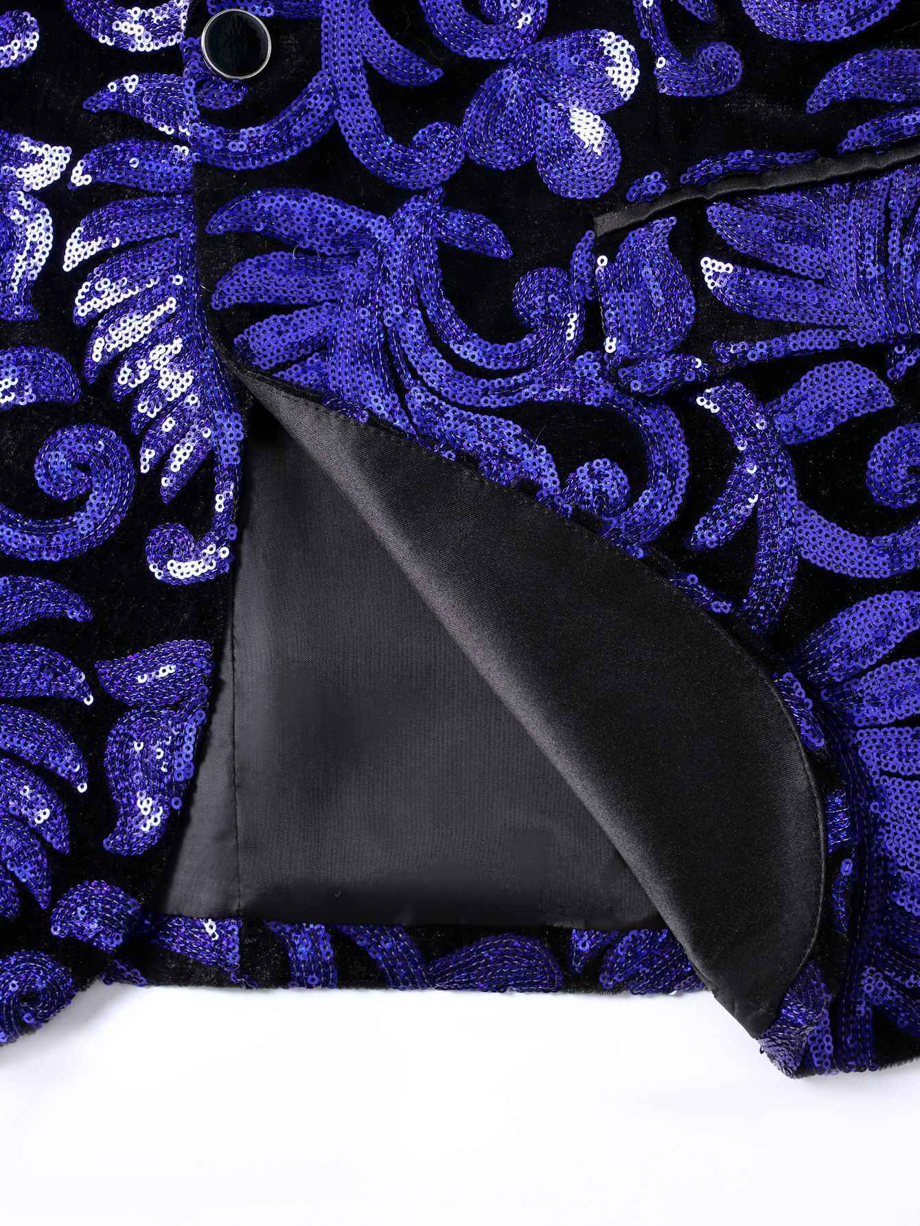 Shiny Sequin Embellished Single Button Stage Performance Outerwear in Blue Gold Green Purple Options for Men's Red Suit Jacket