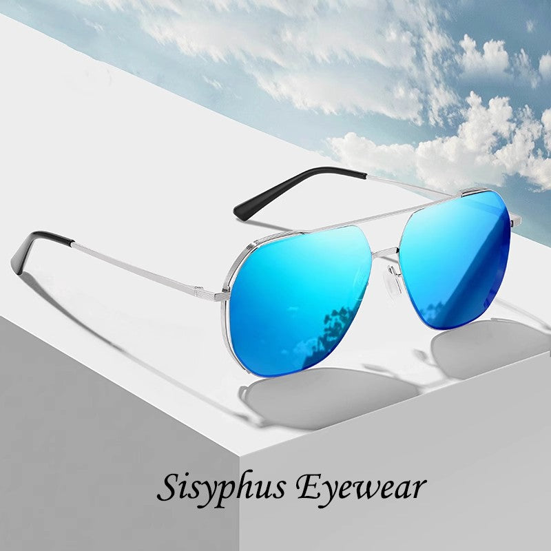 Aviator Sunglasses for Men, Anti-Uv Polarized Sunglasses for Driving, Men's Driving Glasses