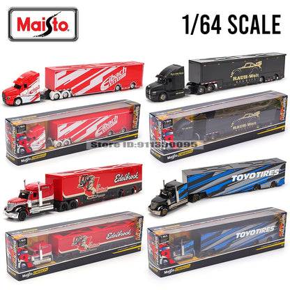 Maisto 1:64 MACK Anthem LoneStar UP Transporte Fabricação de Fundição Reboque Modelo Simulação Modelo Coleção de Carro de Liga