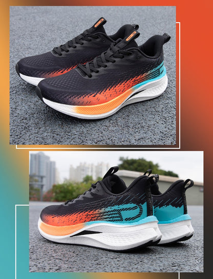 Baasploa Men Jogging Sports Shoes Carbon Plate Professional Cushioning Sneakers Male Outdoor Breathable Non Slip Running Shoes