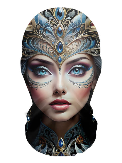 3D Realistic Stretch Mesh Headgear, Breathable, Unisex, Party Mask Headgear Prop