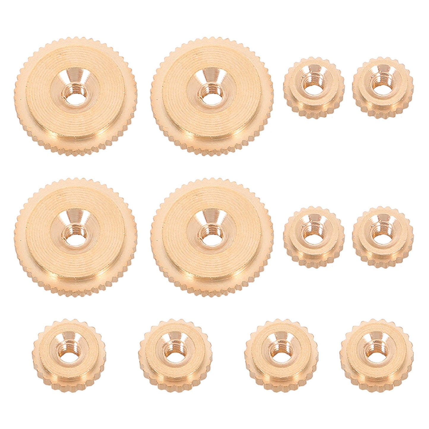 12Pcs Quartz Clock Nuts Assortment Secure Fixing Fasteners for Wall Grandfather Mantel Clock Mechanism Repair Replacement