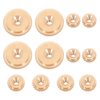 12Pcs Quartz Clock Nuts Assortment Secure Fixing Fasteners for Wall Grandfather Mantel Clock Mechanism Repair Replacement