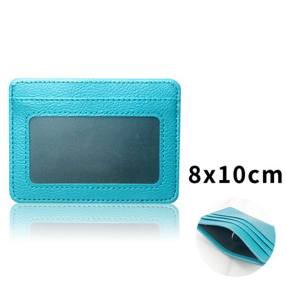 Custom Name ID Card Holder Fashion Slim Women Personalize Initials Mini Credit Card Wallet DIY Men Gift Engrave Logo Cardholder