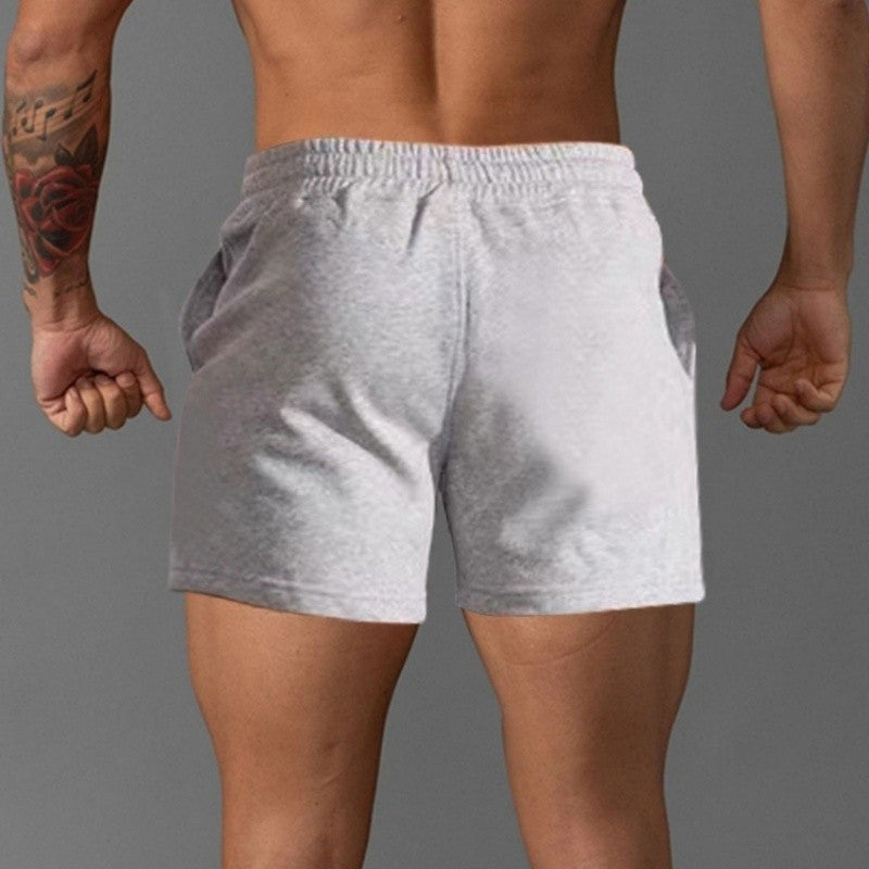 Summer Men Breathable Casual Gym Shorts Elastic Cotton Running Shorts Male Sport Basketball Shorts Blue Beach Shorts Man Clothes