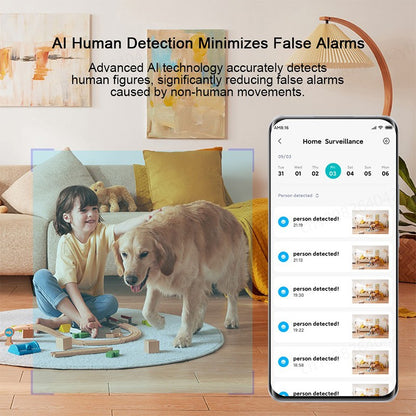 XIAOMI Home Security Intelligent Wifi Camera PTZ 2K,Color Night Vision,Two?Way Audio,AI Human Face Detection,Chinese Version
