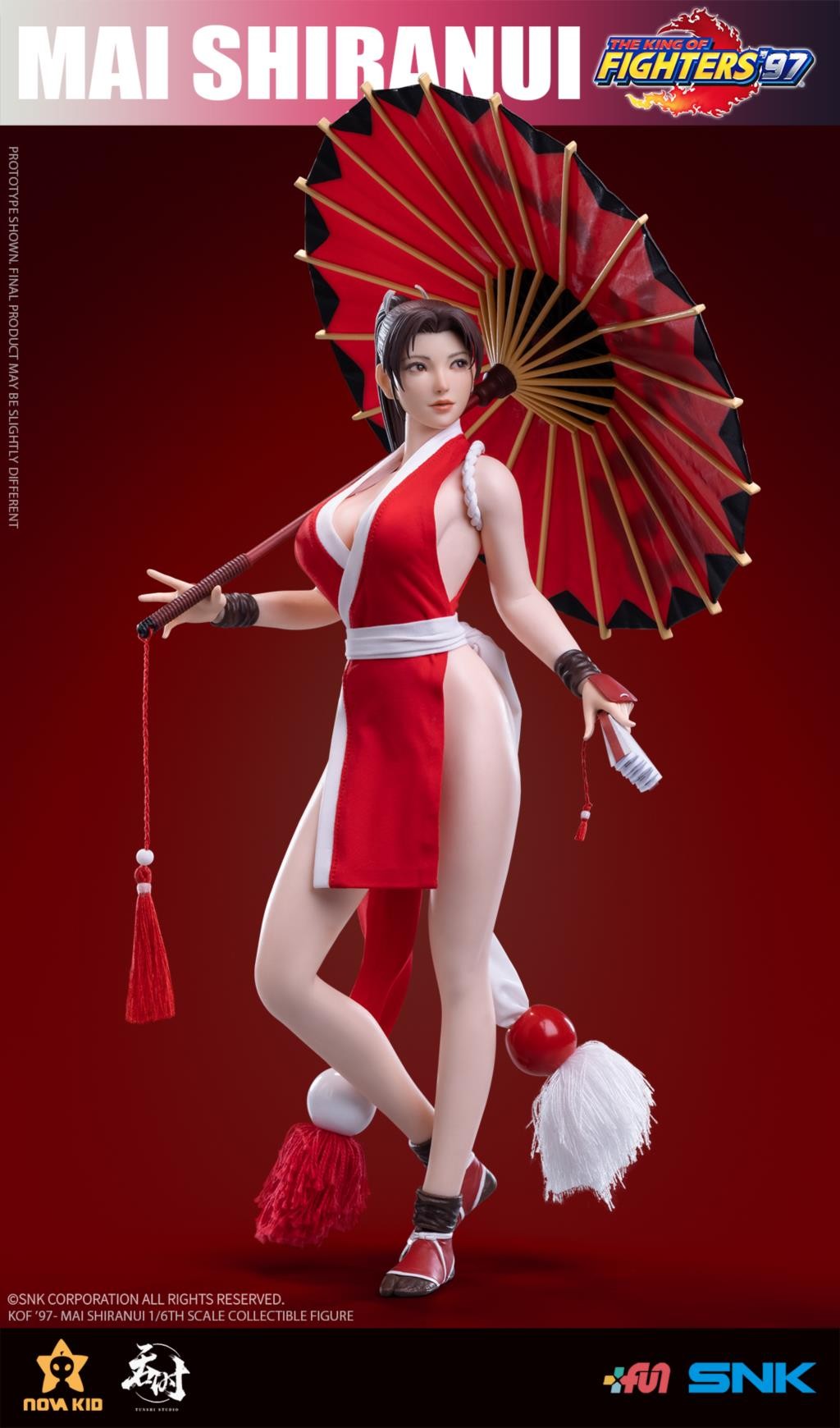 [EM ESTOQUE] Autorização SNK Rei dos Lutadores 97 Mai Shiranui TS-XZZ-002 Boneco de Ação de Brinquedo Com Caixa