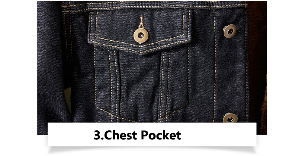 Winter Men's Denim Jackets Fashion Men Retro Streetwear Punk Motorcycle Cowboy Coats Man Lapel Fleece Warm Jean Jacket Clothing