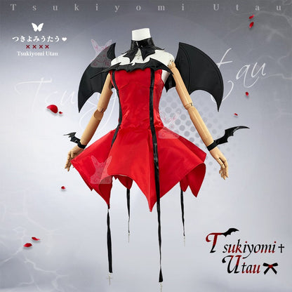 Anime Shugo Chara Tsukiyomi Utau Devil Transformation Cosplay Costume Full Set Women Halloween Cos Outfit With Horns Accessories