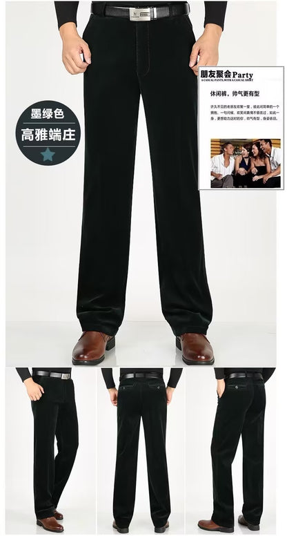 Corduroy pants loose joggers middle-aged men dad installed in autumn and winter 2023 men's casual Trousers for men streetwear