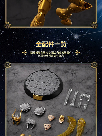 BLOKEES Saint Seiya Segunda Edição Touro Dragão Capricórnio Sagitário Boneco de Ação Anime Brinquedos Presente de Natal Em Estoque