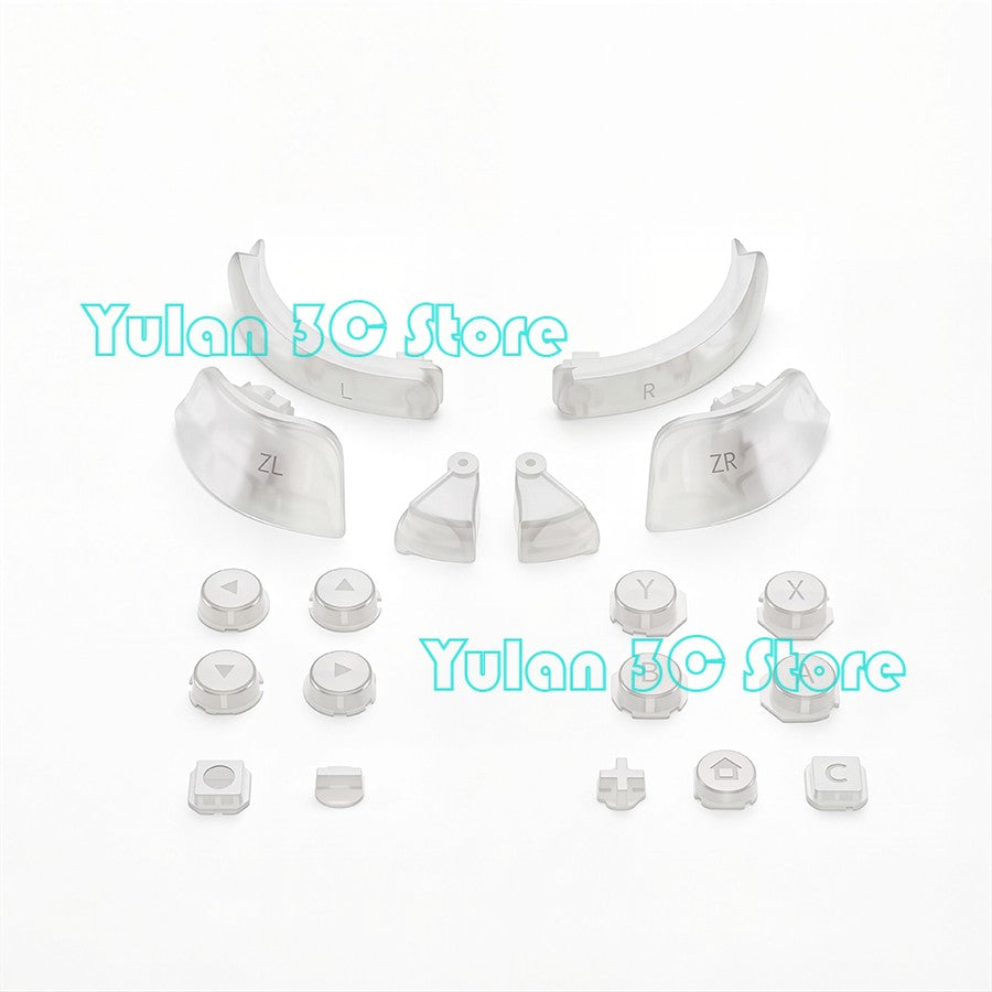 Joycon 2 Solid Color / Transparent Custom DIY Replacement Full Set Buttons for Nintendo Switch 2 Joy Con Controller Accessories