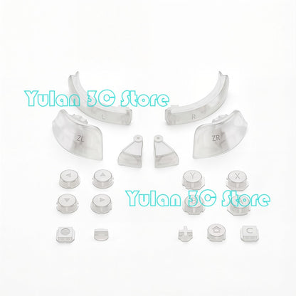 Joycon 2 Solid Color / Transparent Custom DIY Replacement Full Set Buttons for Nintendo Switch 2 Joy Con Controller Accessories