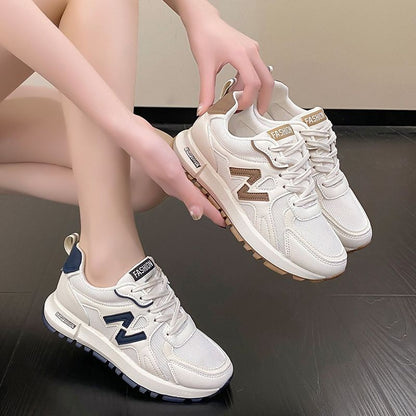 Sports Shoes for Women 2025 Spring New Super Hot Versatile Anti slip Casual Women's Shoes Soft Sole Running Little White Shoes