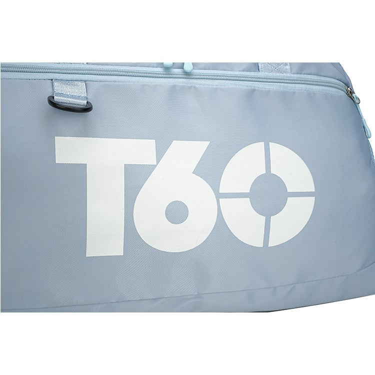 Large capacity travel bag, sports fitness backpack, with independent shoe cabinet, zipper closure, suitable for short-term and l