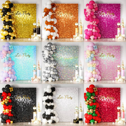 12Pcs Iridescent 4D Round Foil Balloons 22/12/10IN Holographic 4D Foil Balloons Helium Air Globos Mermaid Birthday Wedding Decor