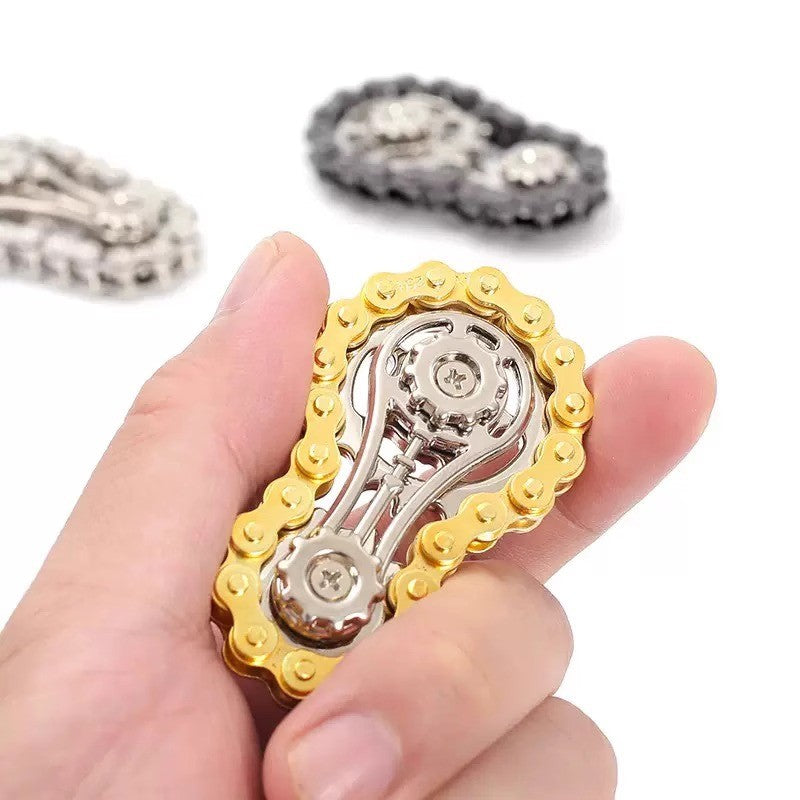 Metal Fidget Spinner Brinquedo de Escritório para Alívio do Estresse Engrenagens Girador de Mão para Adultos decoração de mesa decoração para casa Aliviar o estresse relaxar