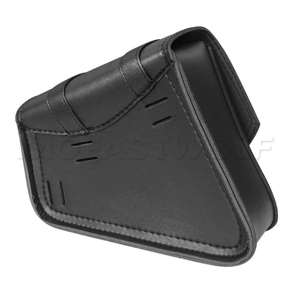 Universal Accessories Triangle Synthetic Leather Motorcycle Side Saddle Bag for Cafe Racer ATV For Harley Sportster XL 883/1200