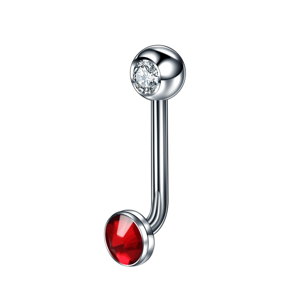 1PC Titânio Christina Vertical Hood Piercings Anéis de Lábio Flor Opala Sexy Piercings de Lábio Joias de Piercing de Sobrancelha VCH