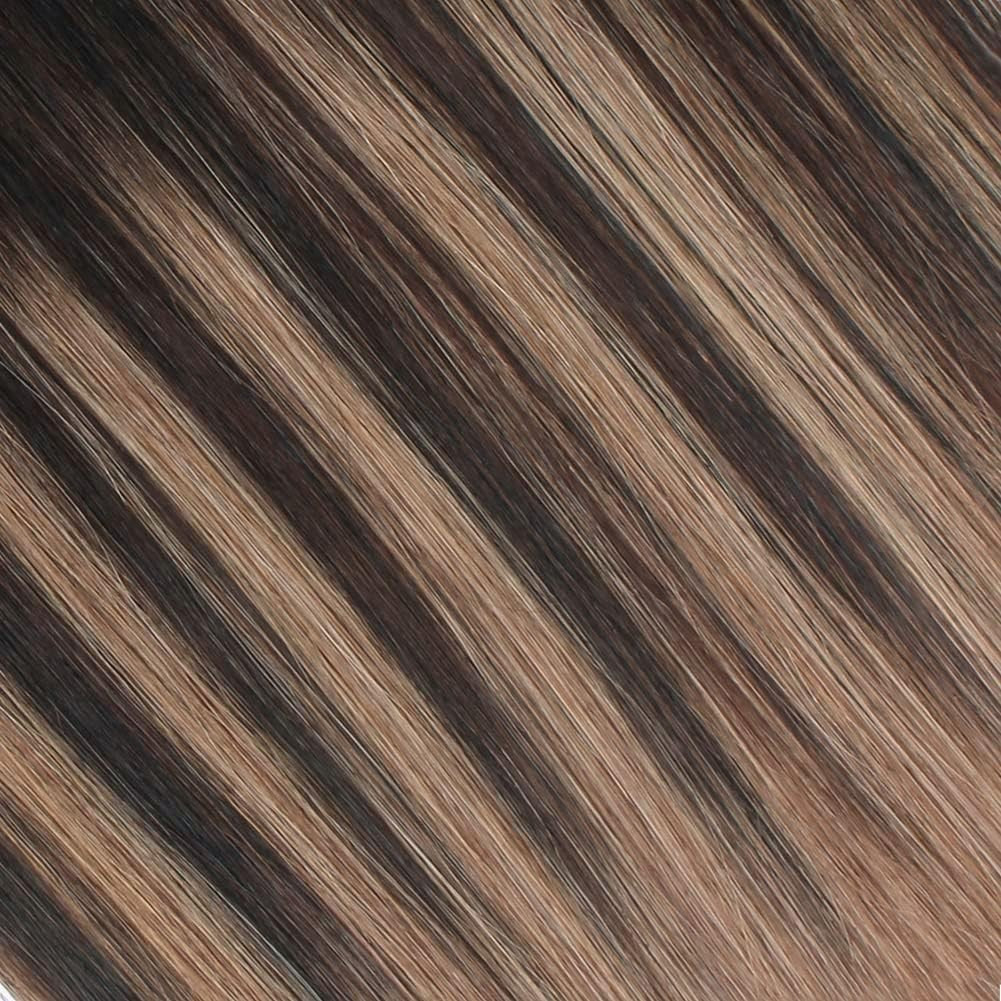 Seis Estrelas Aplique de Cabelo Humano Fio de Cabelo Extensões 80G 100G 12'16'18'20'22' Extensões de Cabelo 100% Remy Humano Para Mulheres