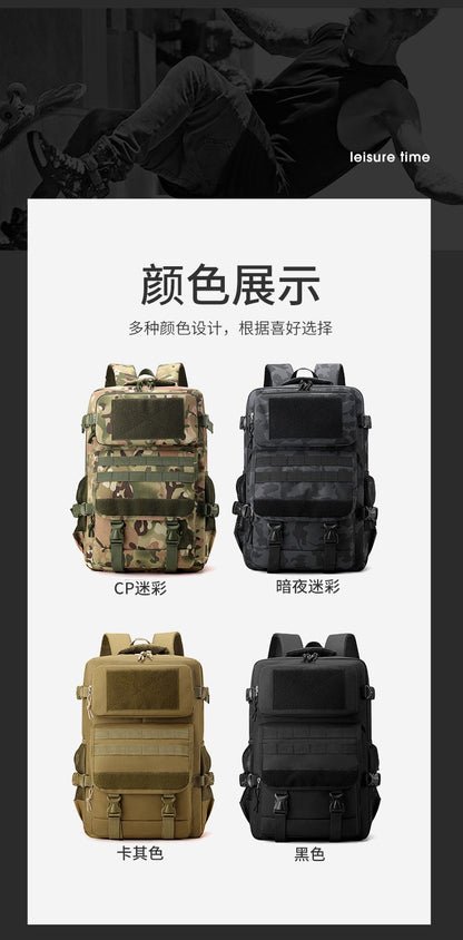 40L Waterproof Outdoor Tactical Backpack Men Travel Daypack Climbing Hiking Trekking Hunting Fishing Camping Sports Rucksacks