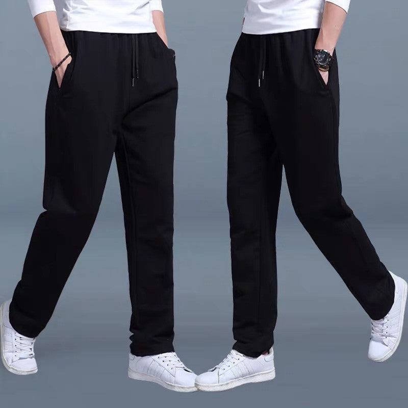New Korean Straight tube Men Casual Sports Pants Running Workout Jogging Long Pants Gym Sport Trousers for Men Jogger Sweatpants