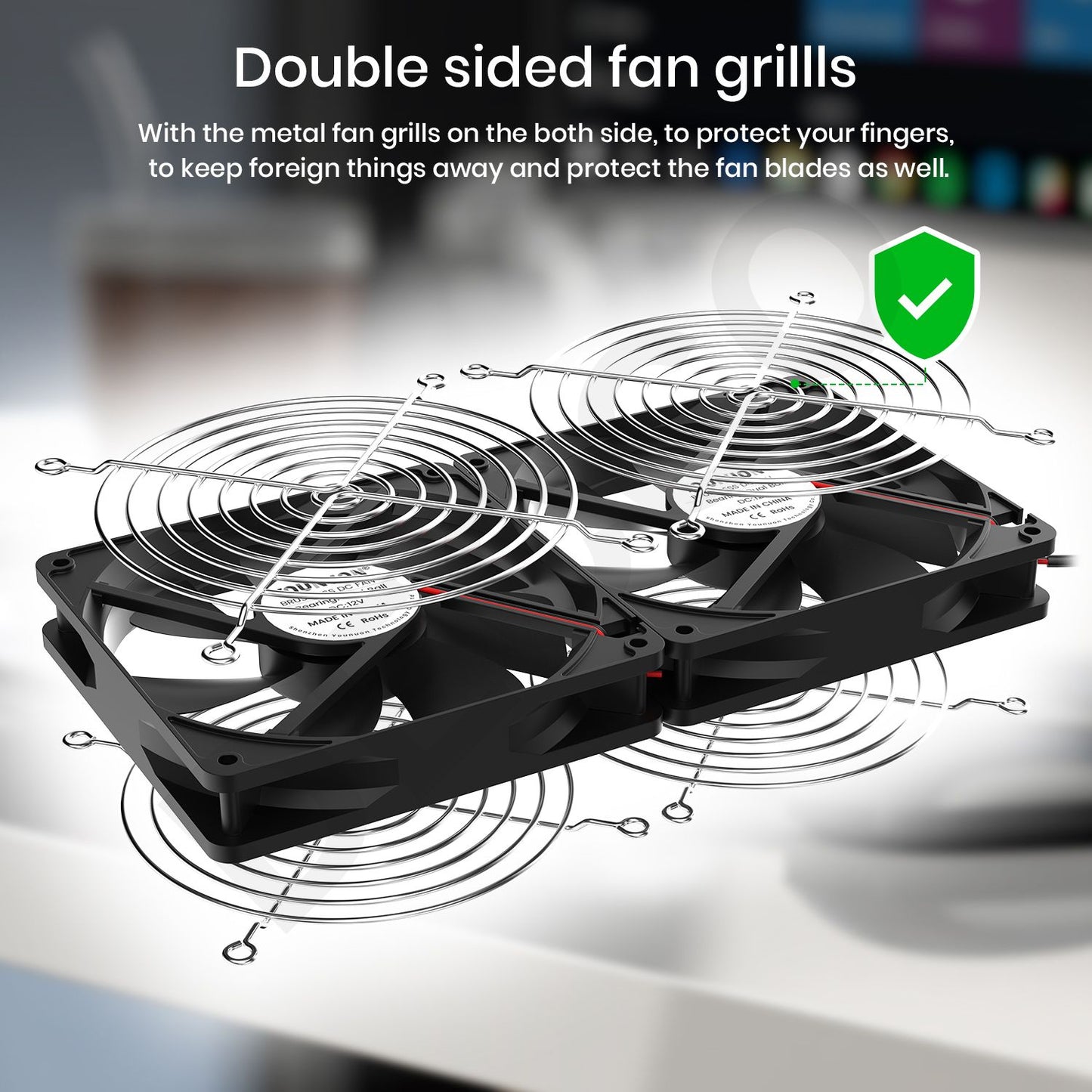 120mm 3000RPM Fan Cooling With Controller 12cm 12V 220V Btc Machine Chassis Workstation Cabinet Radiator Server Fan