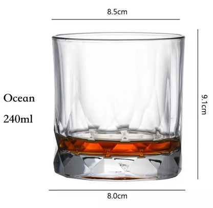 Copos de uísque, Copos de uísque escocês, Copos de uísque estilo "Old Fashioned"/ Presente perfeito para amantes de uísque escocês/ Vidraria elegante para bourbon/rum